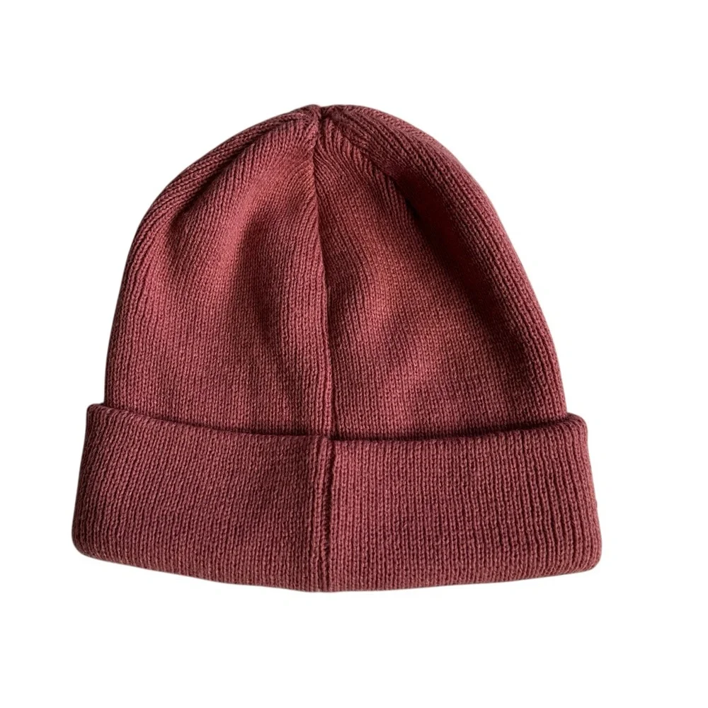 Adidas Originals Trefoil Cuffed Knit‎ Beanie Hat in Trace Maroon Womens One Size